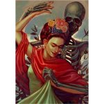 Canvas Wall Art - 710 x 1000 - Frida Kahlo Death