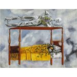 Canvas Wall Art - 1000 x 760 - Frida Kahlo Flying Bed