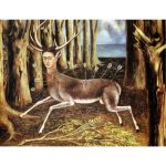 Canvas Wall Art - 1000 x 780 - Frida Kahlo Forest Deer