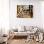Canvas Wall Art - 1000 x 780 - Frida Kahlo Forest Deer