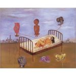 Canvas Wall Art - 1000 x 800 - Frida Kahlo Hospital Bed