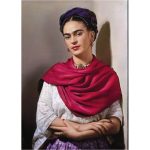 Canvas Wall Art - 720 x 1000 - Frida Kahlo Self Portrait 3