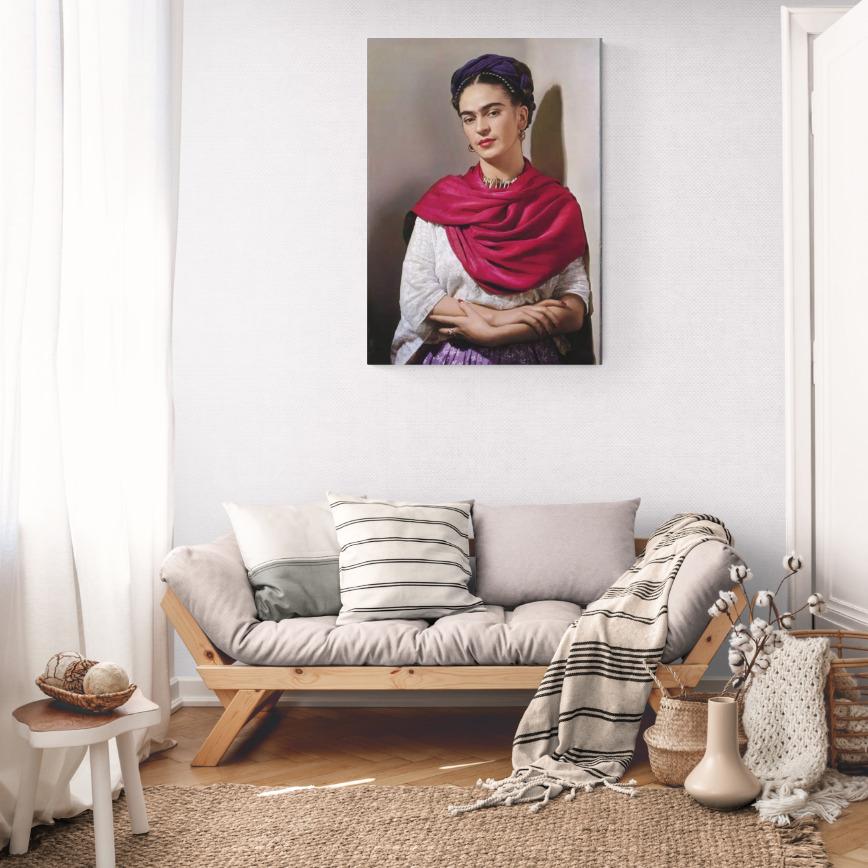 Canvas Wall Art - 720 x 1000 - Frida Kahlo Self Portrait 3