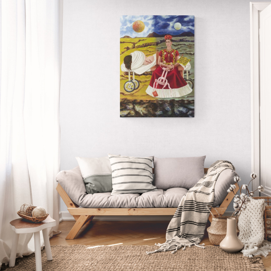 Canvas Wall Art - 730 x 1000 - Frida Kahlo Sun and Moon