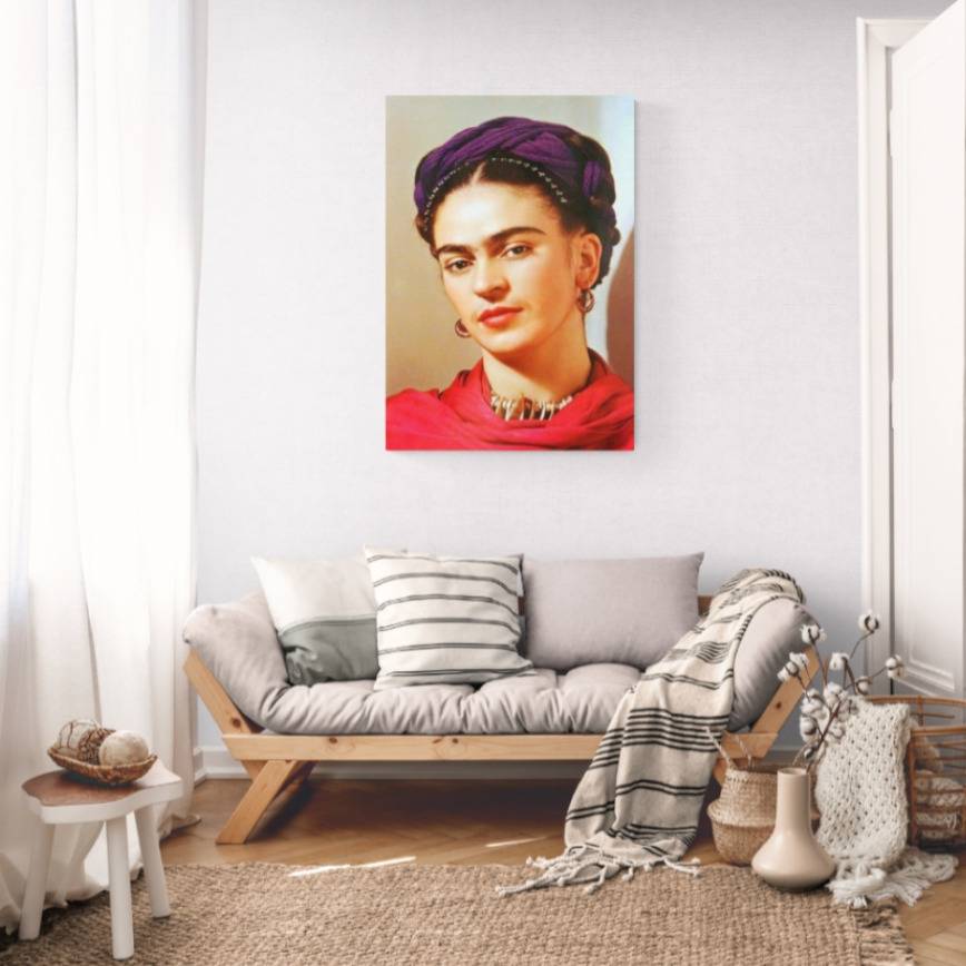 Canvas Wall Art - 1000 x 700 Frida Kahlo Self Portrait