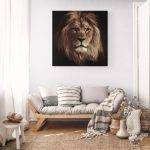 Canvas Wall Art - 1000 x 1000 - Lion