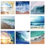 Placemats - Elegant - Ocean / Waves - Set of 8