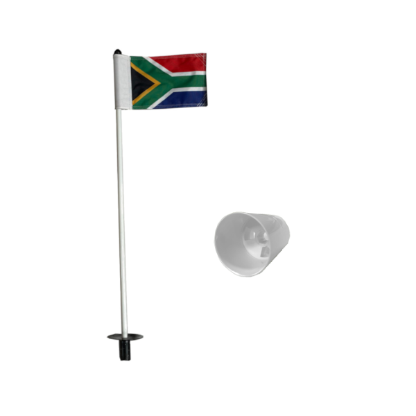 Tru-Strike Putting Green Pole, Cup & National RSA Flag