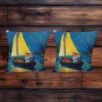 Boat Painting Scatter Cushions - Top Speed Solutions