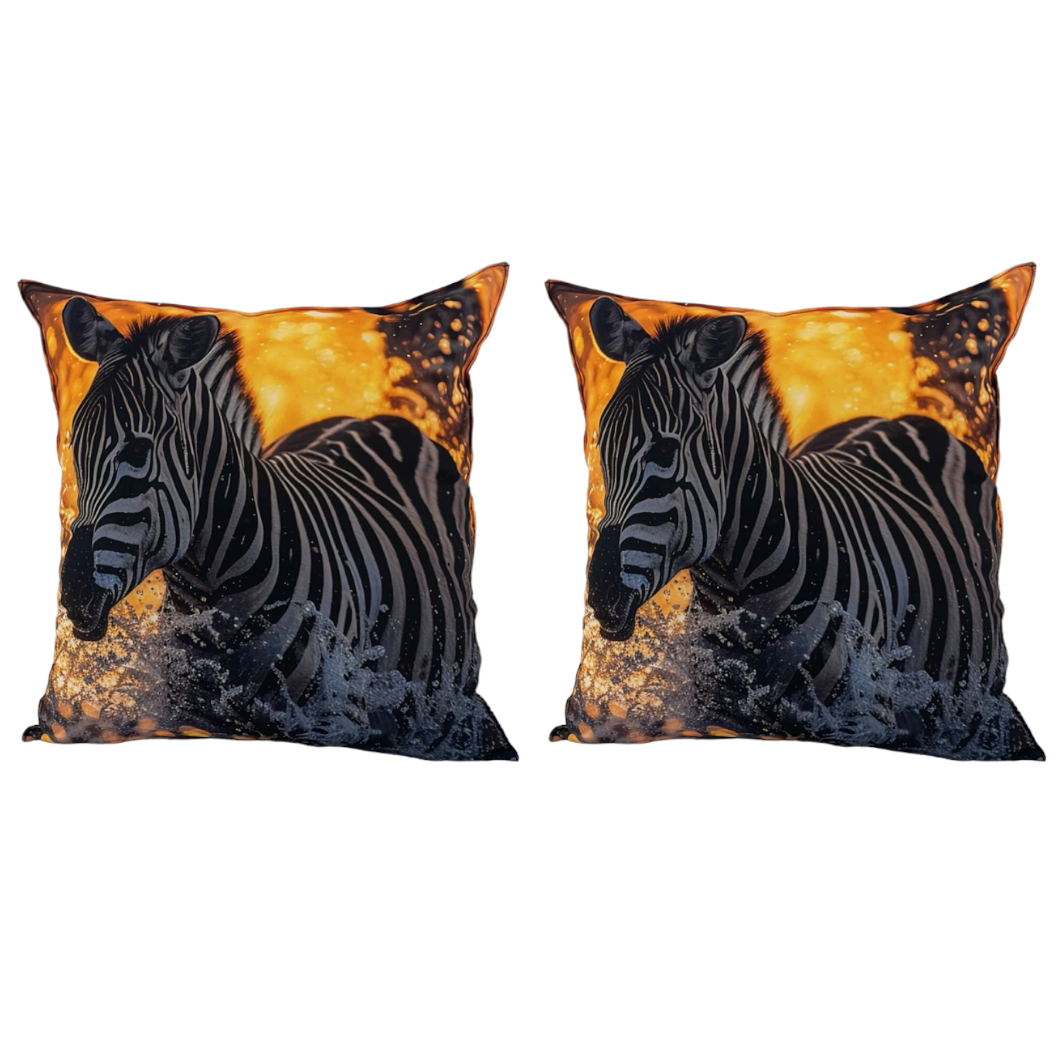 Zebra in Water Scatter Cushions - Top Speed Solutions