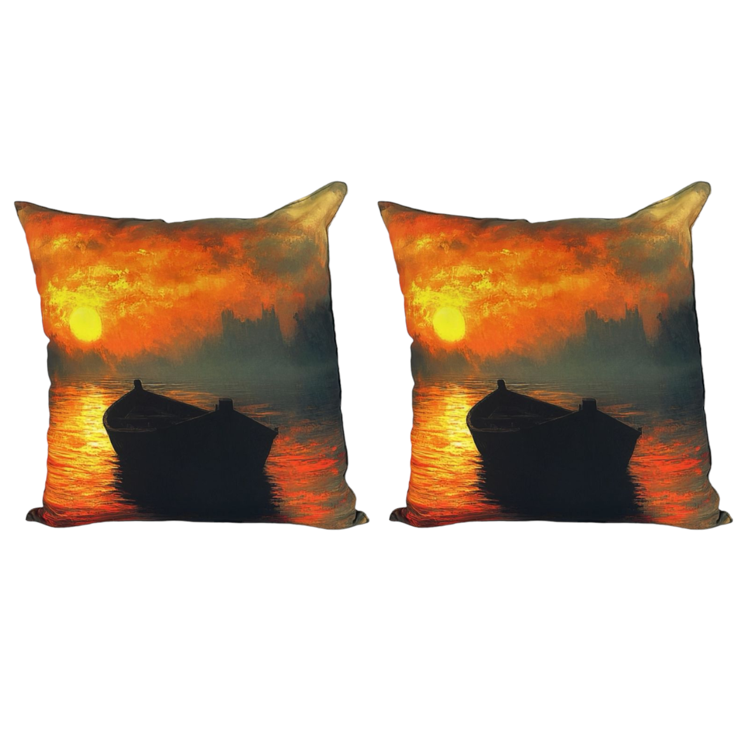 Boat Sunset Scatter Cushions - Top Speed Solutions