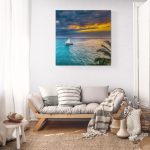 Canvas Wall Art - 1000 x 1000 - Sea and Boat