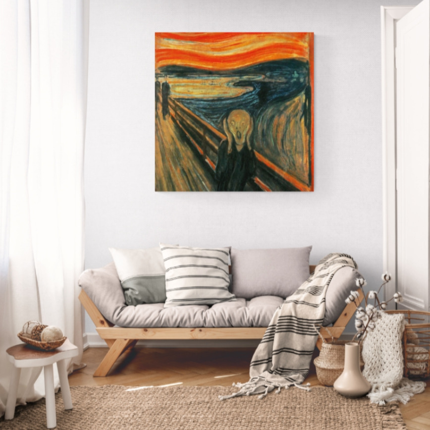 Canvas Wall Art - 1000 x 1000 - The Scream