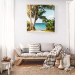 Canvas Wall Art - 1000 x 1000 - Tree and Sea