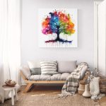 Canvas Wall Art - 1000 x 1000 - Tree of Life