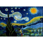 Canvas Wall Art - 1000 x 700 - Van Gogh Starry Night