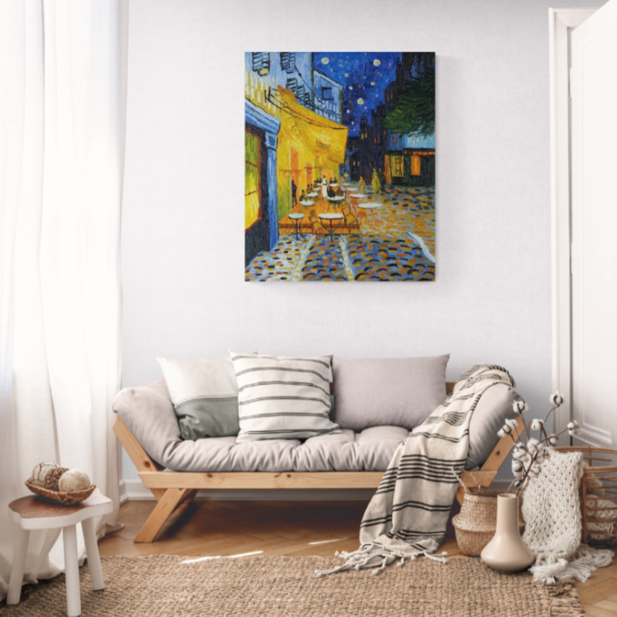 Canvas Wall Art - 1000 x 833 - Van Gogh Street Scene