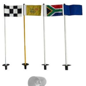 Putting Green Pole, Cup & Flag (US PGA Quality)